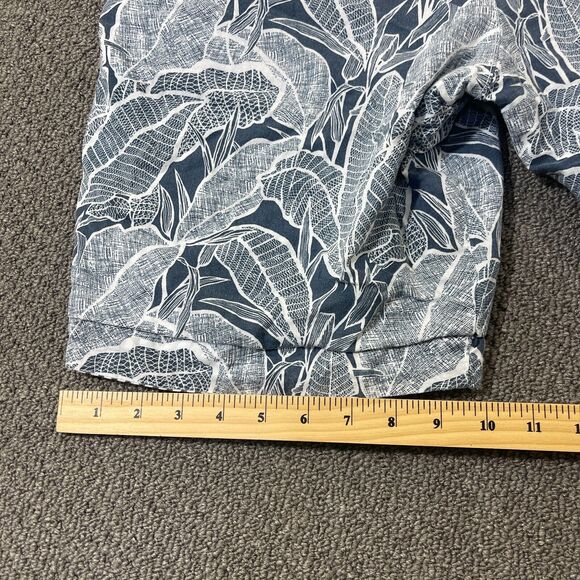 Reversible Tailor Vintage Shorts Mens Size 38 Floral Striped Tropical Hawaiian - Picture 5 of 16
